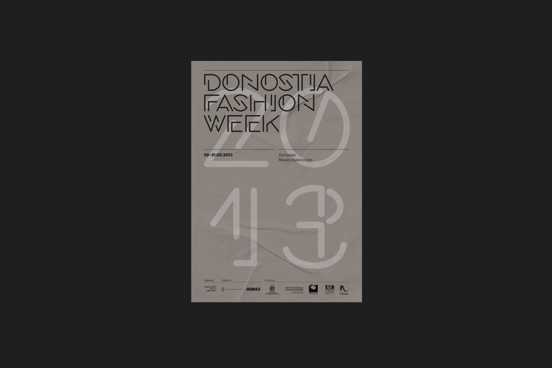 Fase, estudio de diseño gráfico. Identidad corporativa para Donostia Fasion Week.